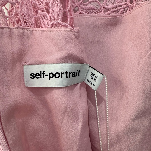 Self-Portrait - Pink Lace Mini Dress - NWT - Picture 9 of 10